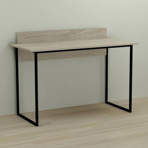 Стіл для школяра Скай-1 сонома, ТОВЩИНА СТІЛЬНИЦІ ДСП: 16 мм, ШИРИНА СТІЛЬНИЦІ: 100 см, ГЛИБИНА СТІЛЬНИЦІ: 60 см, КОЛІР МЕТАЛУ: ЧОРНИЙ, КОЛІР ДСП: СОНОМА