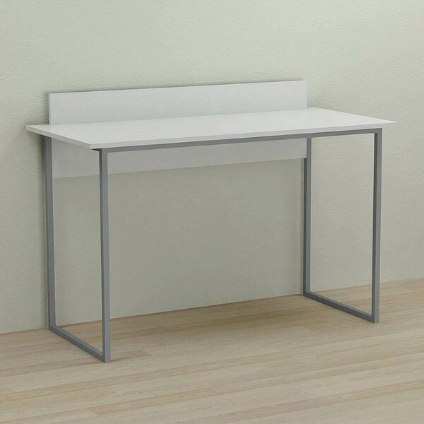 Стіл для школяра Скай-1 білий, ТОВЩИНА СТІЛЬНИЦІ ДСП: 16 мм, ШИРИНА СТІЛЬНИЦІ: 100 см, ГЛИБИНА СТІЛЬНИЦІ: 70 см, КОЛІР МЕТАЛУ: СІРИЙ, КОЛІР ДСП: БІЛИЙ