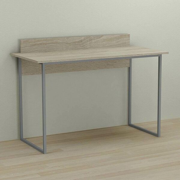 Стіл для школяра Скай-1 сонома, ТОВЩИНА СТІЛЬНИЦІ ДСП: 16 мм, ШИРИНА СТІЛЬНИЦІ: 120 см, ГЛИБИНА СТІЛЬНИЦІ: 60 см, КОЛІР МЕТАЛУ: СІРИЙ, КОЛІР ДСП: СОНОМА