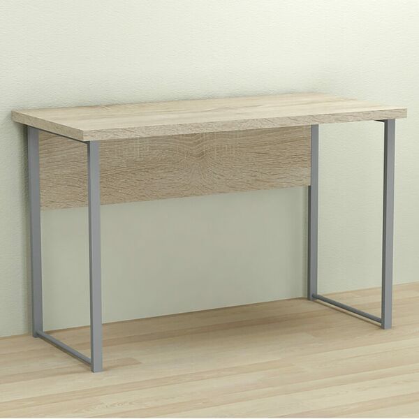 Письменный стол Курт-1 сонома, ТОЛЩИНА СТОЛЕШНИЦЫ ДСП: 32 мм, ШИРИНА СТОЛЕШНИЦЫ: 100 см, ГЛУБИНА СТОЛЕШНИЦЫ: 60 см, ЦВЕТ МЕТАЛЛА: СЕРЫЙ, ЦВЕТ ДСП: СОНОМА, изображение 2