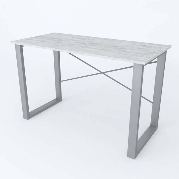 Стол письменный Дейв-2L урбан лайт, ТОВЩИНА СТІЛЬНИЦІ ДСП: 16 мм, ШИРИНА СТІЛЬНИЦІ: 140 см, ГЛИБИНА СТІЛЬНИЦІ: 60 см, КОЛІР МЕТАЛУ: СІРИЙ, КОЛІР ДСП: БЕТОН