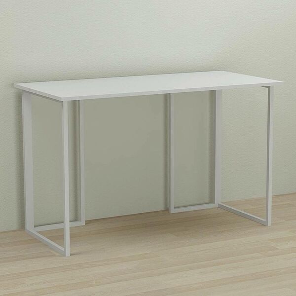 Стол письменный Ханна-1 белый, ТОЛЩИНА СТОЛЕШНИЦЫ ДСП: 16 мм, ШИРИНА СТОЛЕШНИЦЫ: 100 см, ГЛУБИНА СТОЛЕШНИЦЫ: 60 см, ЦВЕТ МЕТАЛЛА: БЕЛЫЙ, ЦВЕТ ДСП: БЕЛЫЙ