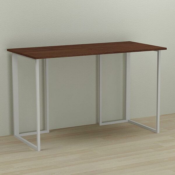 Стол письменный Ханна-1 венге, ТОЛЩИНА СТОЛЕШНИЦЫ ДСП: 16 мм, ШИРИНА СТОЛЕШНИЦЫ: 120 см, ГЛУБИНА СТОЛЕШНИЦЫ: 70 см, ЦВЕТ МЕТАЛЛА: БЕЛЫЙ, ЦВЕТ ДСП: ВЕНГЕ МАГИЯ