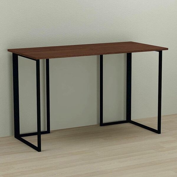 Стол письменный Ханна-1 венге, ТОЛЩИНА СТОЛЕШНИЦЫ ДСП: 16 мм, ШИРИНА СТОЛЕШНИЦЫ: 120 см, ГЛУБИНА СТОЛЕШНИЦЫ: 70 см, ЦВЕТ МЕТАЛЛА: ЧЕРНЫЙ, ЦВЕТ ДСП: ВЕНГЕ МАГИЯ