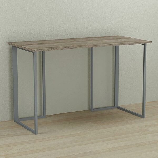 Стол письменный Ханна-1 трюфель, ТОЛЩИНА СТОЛЕШНИЦЫ ДСП: 16 мм, ШИРИНА СТОЛЕШНИЦЫ: 100 см, ГЛУБИНА СТОЛЕШНИЦЫ: 70 см, ЦВЕТ МЕТАЛЛА: СЕРЫЙ, ЦВЕТ ДСП: ТРЮФЕЛЬ