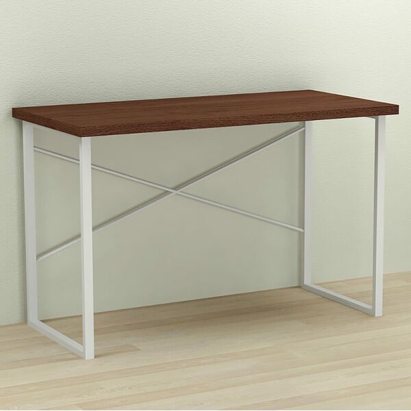 Стіл письмовий Дейв-1 венге, ТОВЩИНА СТІЛЬНИЦІ ДСП: 32 мм, ШИРИНА СТІЛЬНИЦІ: 100 см, ГЛИБИНА СТІЛЬНИЦІ: 60 см, КОЛІР МЕТАЛУ: БІЛИЙ, КОЛІР ДСП: ВЕНГЕ МАГИЯ