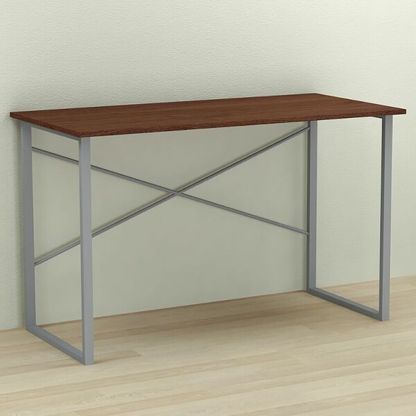 Письменный стол Дейв-1 венге, ТОЛЩИНА СТОЛЕШНИЦЫ ДСП: 16 мм, ШИРИНА СТОЛЕШНИЦЫ: 100 см, ГЛУБИНА СТОЛЕШНИЦЫ: 70 см, ЦВЕТ МЕТАЛЛА: СЕРЫЙ, ЦВЕТ ДСП: ВЕНГЕ МАГИЯ