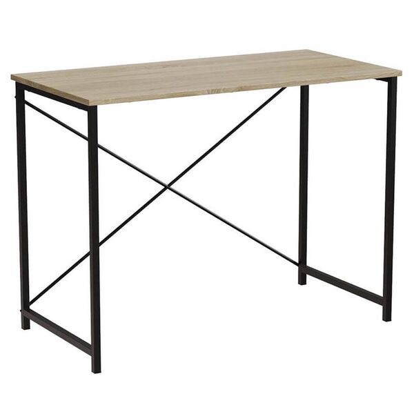 Стіл письмовий Лайн лайт-1 сонома, ТОВЩИНА СТІЛЬНИЦІ ДСП: 16 мм, ШИРИНА СТІЛЬНИЦІ: 100 см, ГЛИБИНА СТІЛЬНИЦІ: 60 см, КОЛІР МЕТАЛУ: ЧОРНИЙ, КОЛІР ДСП: СОНОМА