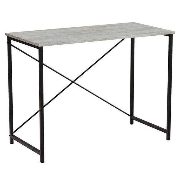 Стіл письмовий Лайн лайт-1 урбан лайт, ТОВЩИНА СТІЛЬНИЦІ ДСП: 16 мм, ШИРИНА СТІЛЬНИЦІ: 120 см, ГЛИБИНА СТІЛЬНИЦІ: 60 см, КОЛІР МЕТАЛУ: ЧОРНИЙ, КОЛІР ДСП: БЕТОН