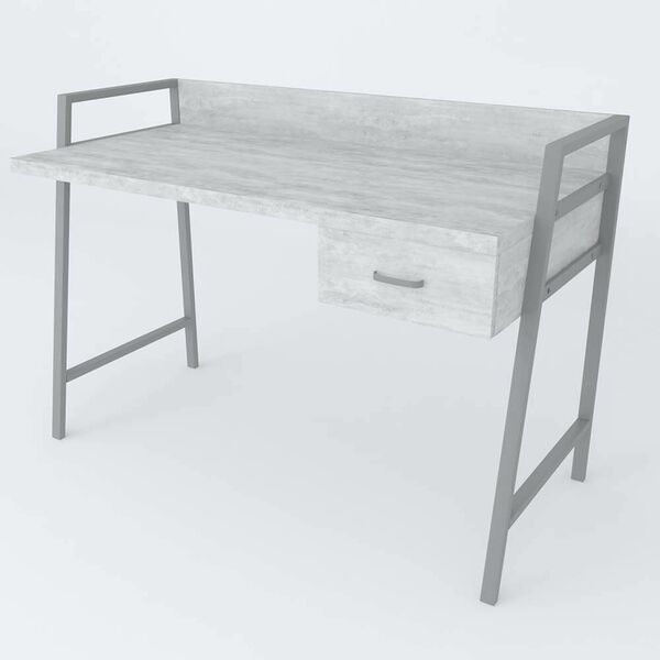 Стол письменный Форт-1 урбан лайт, ТОЛЩИНА СТОЛЕШНИЦЫ ДСП: 32 мм, ШИРИНА СТОЛЕШНИЦЫ: 120 см, ГЛУБИНА СТОЛЕШНИЦЫ: 60 см, ЦВЕТ МЕТАЛЛА: СЕРЫЙ, ЦВЕТ ДСП: БЕТОН