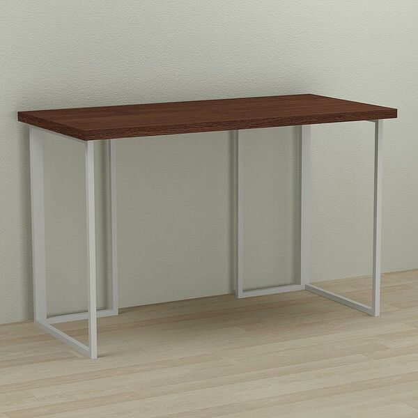 Стол письменный Ханна-1 венге, ТОЛЩИНА СТОЛЕШНИЦЫ ДСП: 32 мм, ШИРИНА СТОЛЕШНИЦЫ: 100 см, ГЛУБИНА СТОЛЕШНИЦЫ: 60 см, ЦВЕТ МЕТАЛЛА: БЕЛЫЙ, ЦВЕТ ДСП: ВЕНГЕ МАГИЯ