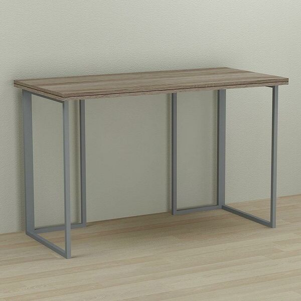 Стол письменный Ханна-1 трюфель, ТОЛЩИНА СТОЛЕШНИЦЫ ДСП: 32 мм, ШИРИНА СТОЛЕШНИЦЫ: 100 см, ГЛУБИНА СТОЛЕШНИЦЫ: 60 см, ЦВЕТ МЕТАЛЛА: СЕРЫЙ, ЦВЕТ ДСП: ТРЮФЕЛЬ