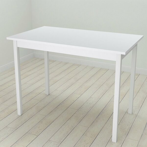 Cтіл обідній прямокутний Mario-44, з квадратними ніжками, ТОВЩИНА СТІЛЬНИЦІ ДСП: 16 мм, ШИРИНА СТІЛЬНИЦІ: 120 см, ГЛИБИНА СТІЛЬНИЦІ: 60 см, КОЛІР МЕТАЛУ: БІЛИЙ, КОЛІР ДСП: БІЛИЙ