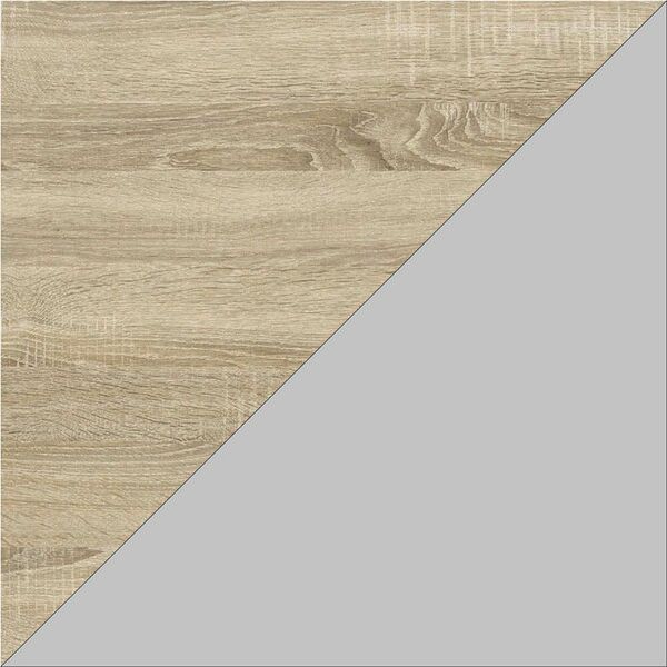 Шафа гардероб Френд-2 сонома, КОЛІР МЕТАЛУ: СІРИЙ, КОЛІР ДСП: СОНОМА