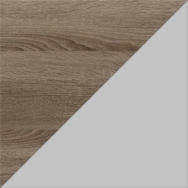 Шафа гардероб Френд-2 трюфель, КОЛІР МЕТАЛУ: СІРИЙ, КОЛІР ДСП: ТРЮФЕЛЬ