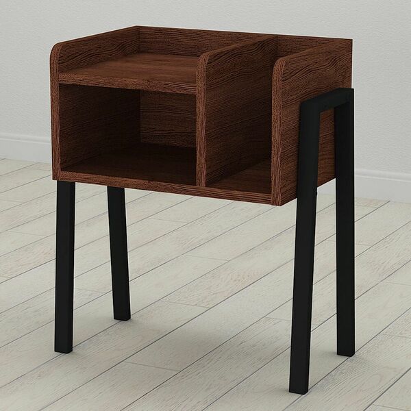 Тумба Лофт Amelie-12 венге, КОЛІР МЕТАЛУ: ЧОРНИЙ, КОЛІР ДСП: ВЕНГЕ МАГИЯ