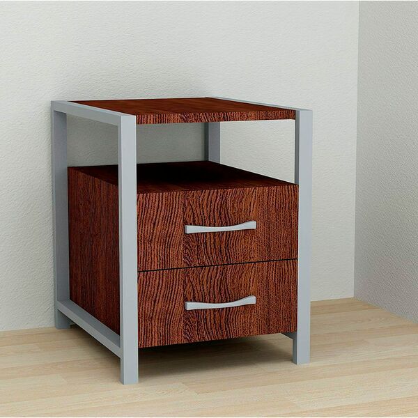 Тумба с ящиками универсальная Vivien-22 венге, ЦВЕТ МЕТАЛЛА: СЕРЫЙ, ЦВЕТ ДСП: ВЕНГЕ МАГИЯ