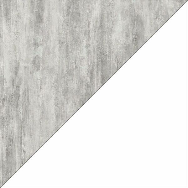 Шафа пенал на 4 полиці Коннект-460 бетон, КОЛІР МЕТАЛУ: БІЛИЙ, КОЛІР ДСП: БЕТОН, зображення 2