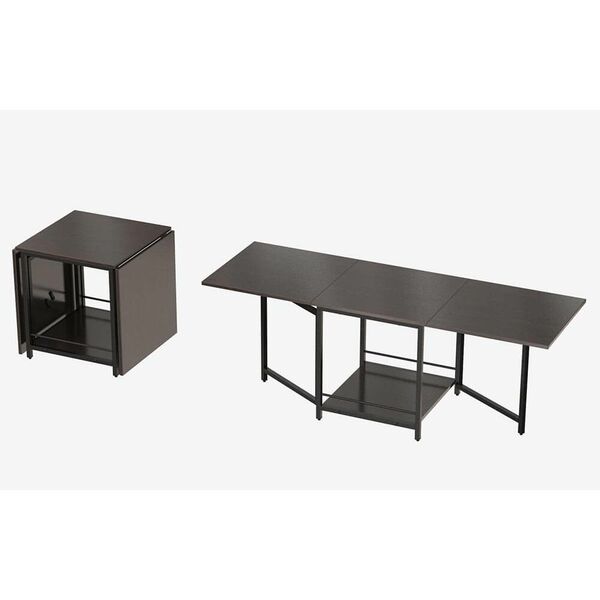 Журнальный стол трансформер Куб-1 венге, ТОЛЩИНА СТОЛЕШНИЦЫ ДСП: 16 мм, ЦВЕТ МЕТАЛЛА: ЧЕРНЫЙ, ЦВЕТ ДСП: ВЕНГЕ МАГИЯ