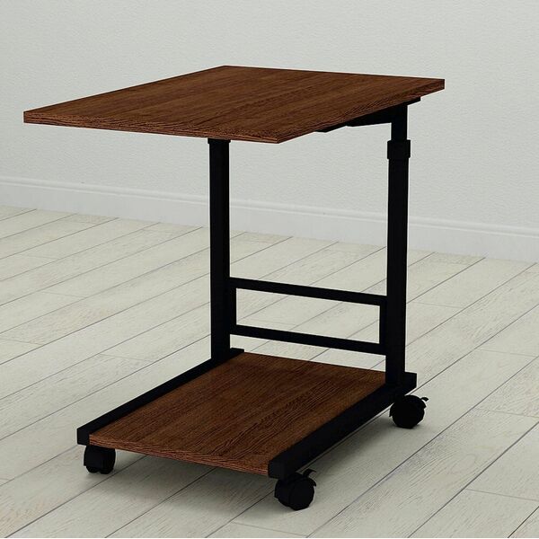 Приставний столик Френк-2 венге, КОЛІР МЕТАЛУ: ЧОРНИЙ, КОЛІР ДСП: ВЕНГЕ МАГИЯ