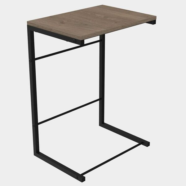 Приставний столик до дивану Террі-1 трюфель, КОЛІР МЕТАЛУ: ЧОРНИЙ, КОЛІР ДСП: ТРЮФЕЛЬ