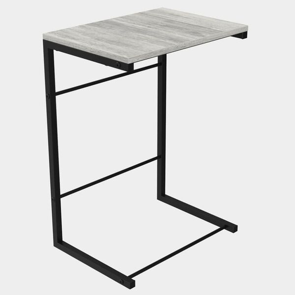 Приставной столик к дивану Терри-1 бетон, ЦВЕТ МЕТАЛЛА: ЧЕРНЫЙ, ЦВЕТ ДСП: БЕТОН