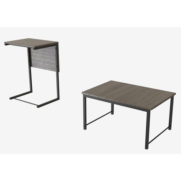 Приставной столик к дивану Терри-2 трюфель, ТОЛЩИНА СТОЛЕШНИЦЫ ДСП: 16 мм, ЦВЕТ МЕТАЛЛА: ЧЕРНЫЙ, ЦВЕТ ДСП: ТРЮФЕЛЬ