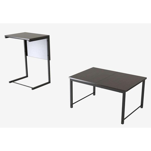 Приставний столик до дивану Террі-2 венге, ТОВЩИНА СТІЛЬНИЦІ ДСП: 16 мм, КОЛІР МЕТАЛУ: ЧОРНИЙ, КОЛІР ДСП: ВЕНГЕ МАГИЯ