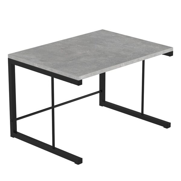 Підставка під мікрохвильовку Мікрошелф-1 бетон, КОЛІР МЕТАЛУ: ЧОРНИЙ, КОЛІР ДСП: БЕТОН