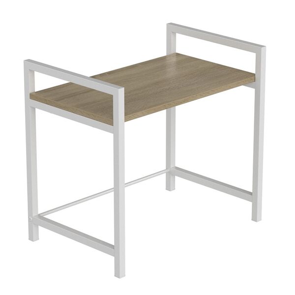 Підставка для мікрохвильовки Мікрошелф-2 сонома, КОЛІР МЕТАЛУ: БІЛИЙ, КОЛІР ДСП: СОНОМА