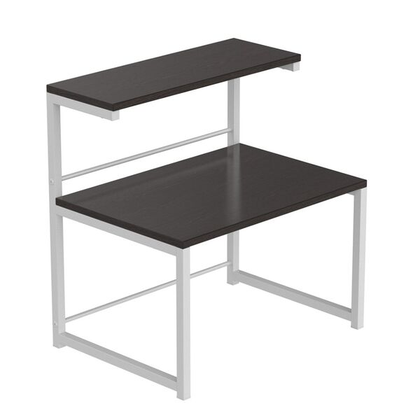 Полиця для мікрохвильовки Мікрошелф-3, КОЛІР МЕТАЛУ: БІЛИЙ, КОЛІР ДСП: ВЕНГЕ МАГИЯ