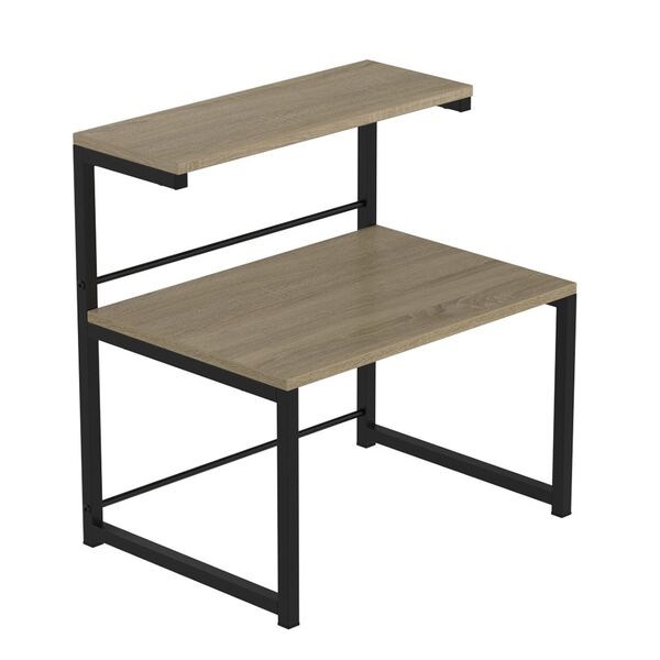 Полиця для мікрохвильовки Мікрошелф-3, КОЛІР МЕТАЛУ: ЧОРНИЙ, КОЛІР ДСП: СОНОМА