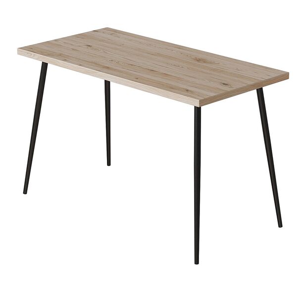 Обідній стіл Марсель-350 сан маріно, діаметр конуса ніжки: 30 мм, ТОВЩИНА СТІЛЬНИЦІ ДСП: 32 мм, ШИРИНА СТІЛЬНИЦІ: 120 см, ГЛИБИНА СТІЛЬНИЦІ: 70 см, КОЛІР МЕТАЛУ: ЧОРНИЙ, КОЛІР ДСП: САН МАРІНО