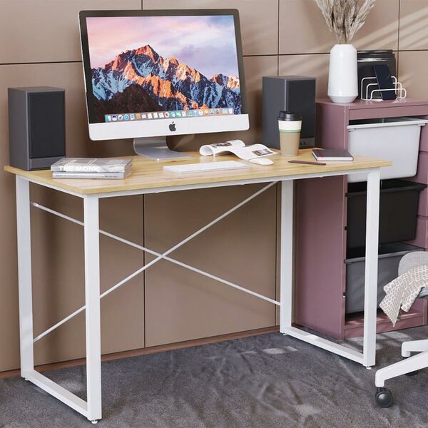 письмовий стіл Дейв-1 артизан, ТОВЩИНА СТІЛЬНИЦІ ДСП: 32 мм, ШИРИНА СТІЛЬНИЦІ: 100 см, ГЛИБИНА СТІЛЬНИЦІ: 60 см, КОЛІР МЕТАЛУ: БІЛИЙ, КОЛІР ДСП: АРТИЗАН