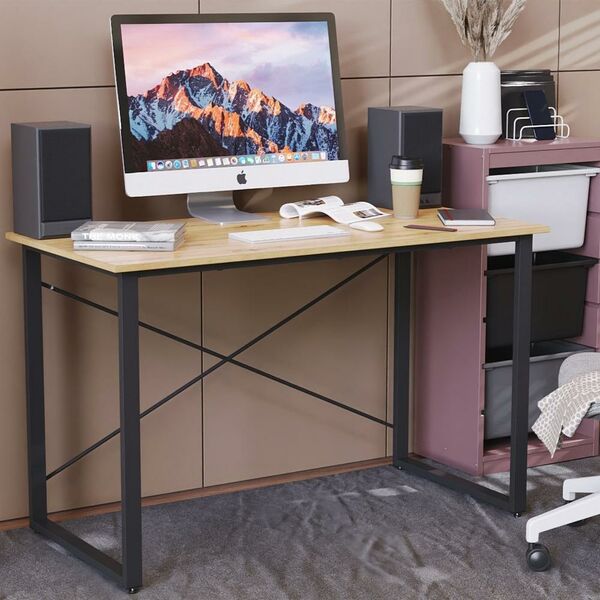 письмовий стіл Дейв-1 артизан, ТОВЩИНА СТІЛЬНИЦІ ДСП: 16 мм, ШИРИНА СТІЛЬНИЦІ: 120 см, ГЛИБИНА СТІЛЬНИЦІ: 60 см, КОЛІР МЕТАЛУ: ЧОРНИЙ, КОЛІР ДСП: АРТИЗАН