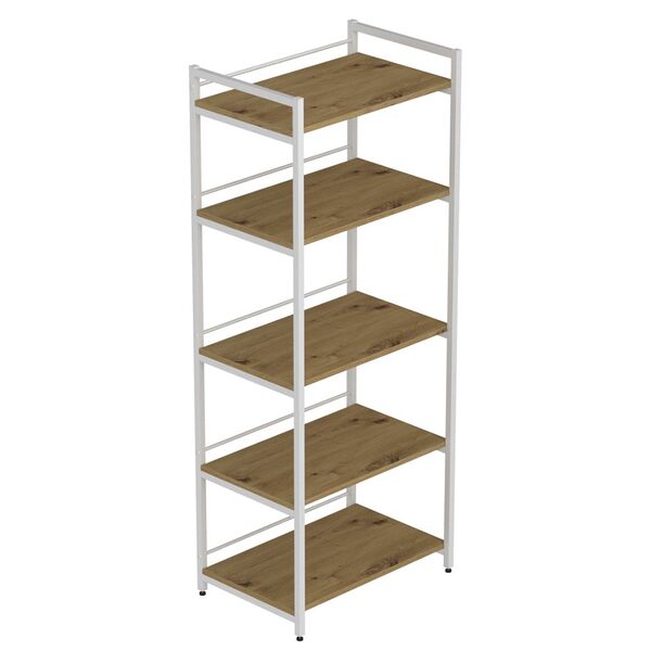 Стелаж кухонний з полицею під мікрохвильовку Коннект-560 артизан, КОЛІР МЕТАЛУ: БІЛИЙ, КОЛІР ДСП: АРТИЗАН