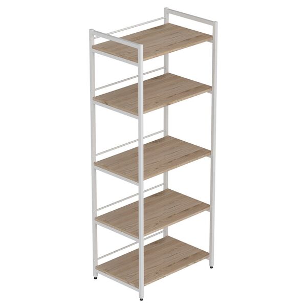 Стелаж кухонний з полицею під мікрохвильовку Коннект-560 сан маріно, КОЛІР МЕТАЛУ: БІЛИЙ, КОЛІР ДСП: САН МАРІНО