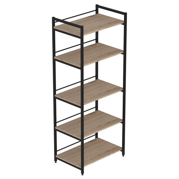 Стелаж кухонний з полицею під мікрохвильовку Коннект-560 сан маріно, КОЛІР МЕТАЛУ: ЧОРНИЙ, КОЛІР ДСП: САН МАРІНО