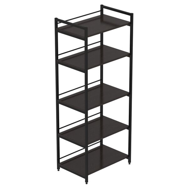 Стелаж кухонний з полицею під мікрохвильовку Коннект-560 венге, КОЛІР МЕТАЛУ: ЧОРНИЙ, КОЛІР ДСП: ВЕНГЕ МАГИЯ