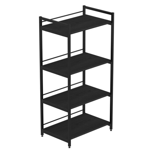 Стелаж з полицею під мікрохвильовку Коннект-640 кембра, КОЛІР МЕТАЛУ: ЧОРНИЙ, КОЛІР ДСП: КЕМБРА