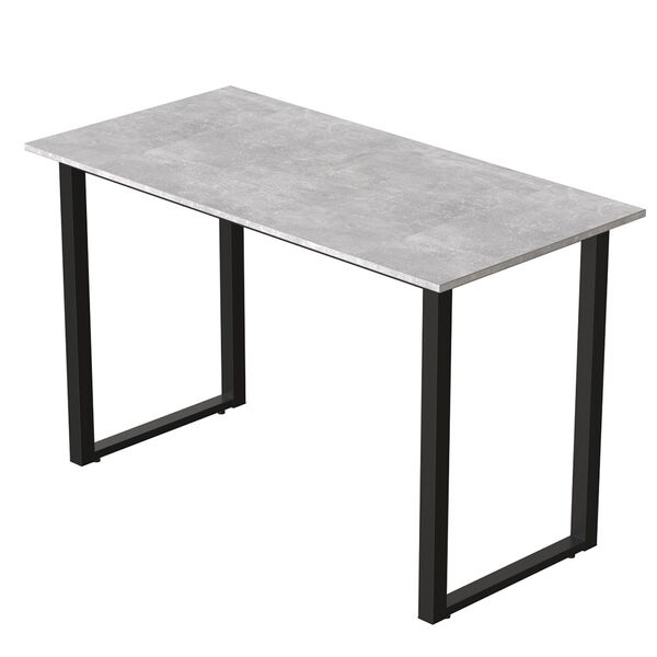 Письмовий стіл Корд-2 бетон, ТОВЩИНА СТІЛЬНИЦІ ДСП: 16 мм, ШИРИНА СТІЛЬНИЦІ: 100 см, ГЛИБИНА СТІЛЬНИЦІ: 70 см, КОЛІР МЕТАЛУ: ЧОРНИЙ, КОЛІР ДСП: БЕТОН