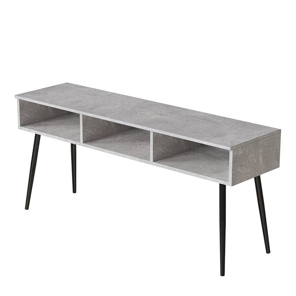 Тумба ТВ-3 бетон, КОЛІР МЕТАЛУ: ЧОРНИЙ, КОЛІР ДСП: БЕТОН