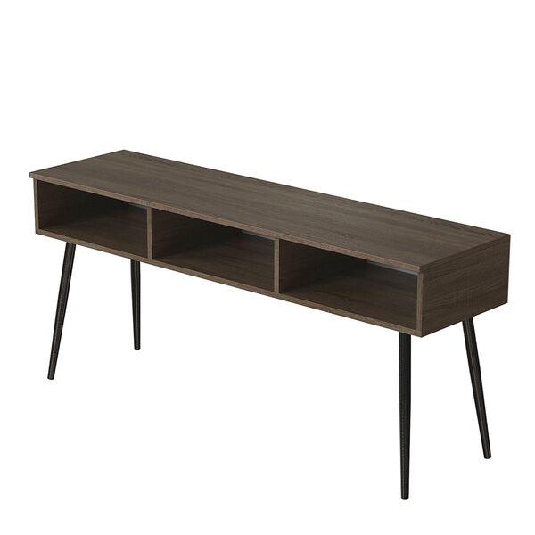 Тумба ТВ-3 трюфель, КОЛІР МЕТАЛУ: ЧОРНИЙ, КОЛІР ДСП: ТРЮФЕЛЬ