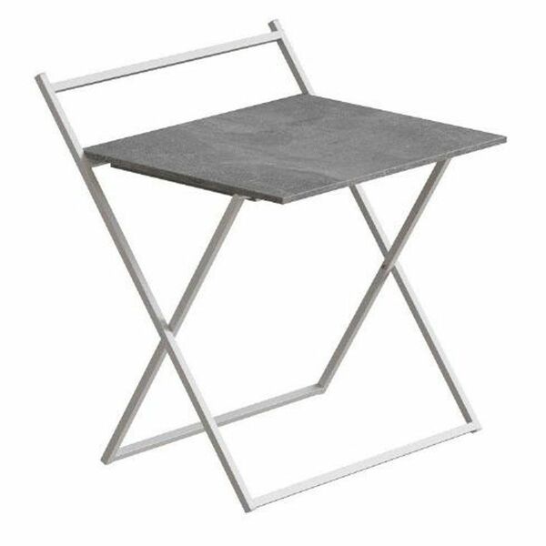 Письмовий стіл розкладний (трансформер) Компакт-1 (75см х 79 см х 72см) бетон, ТОВЩИНА СТІЛЬНИЦІ ДСП: 16 мм, ШИРИНА СТІЛЬНИЦІ: 79 см, ГЛИБИНА СТІЛЬНИЦІ: 72 см, КОЛІР МЕТАЛУ: БІЛИЙ, КОЛІР ДСП: БЕТОН