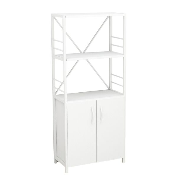 Шафа пенал с 3 полицями Коннект-360 білий, КОЛІР МЕТАЛУ: БІЛИЙ, КОЛІР ДСП: БІЛИЙ