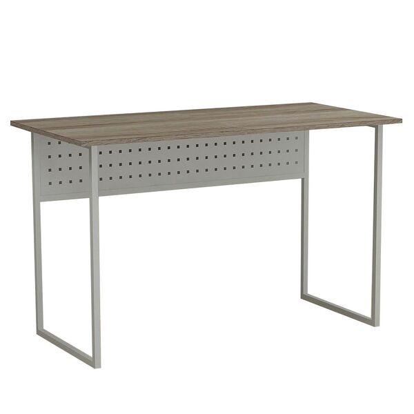 Письменный стол Майк-1 трюфель, ТОЛЩИНА СТОЛЕШНИЦЫ ДСП: 16 мм, ШИРИНА СТОЛЕШНИЦЫ: 140 см, ГЛУБИНА СТОЛЕШНИЦЫ: 60 см, ЦВЕТ МЕТАЛЛА: БЕЛЫЙ, ЦВЕТ ДСП: ТРЮФЕЛЬ