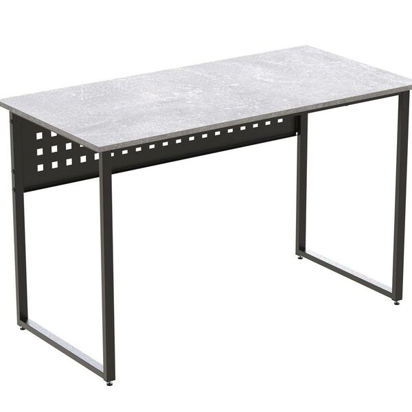 Письмовий стіл Майк-1 бетон, ТОВЩИНА СТІЛЬНИЦІ ДСП: 32 мм, ШИРИНА СТІЛЬНИЦІ: 120 см, ГЛИБИНА СТІЛЬНИЦІ: 70 см, КОЛІР МЕТАЛУ: ЧОРНИЙ, КОЛІР ДСП: БЕТОН