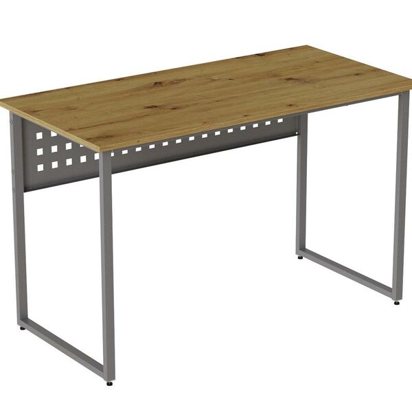 письмовий стіл Майк-1 артизан, ТОВЩИНА СТІЛЬНИЦІ ДСП: 16 мм, ШИРИНА СТІЛЬНИЦІ: 140 см, ГЛИБИНА СТІЛЬНИЦІ: 70 см, КОЛІР МЕТАЛУ: СІРИЙ, КОЛІР ДСП: АРТИЗАН