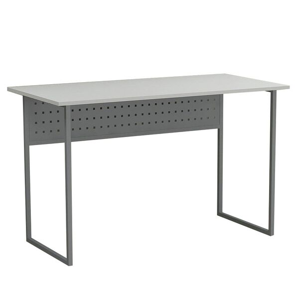 Письмовий стіл Майк-1 білий, ТОВЩИНА СТІЛЬНИЦІ ДСП: 16 мм, ШИРИНА СТІЛЬНИЦІ: 140 см, ГЛИБИНА СТІЛЬНИЦІ: 60 см, КОЛІР МЕТАЛУ: СІРИЙ, КОЛІР ДСП: БІЛИЙ