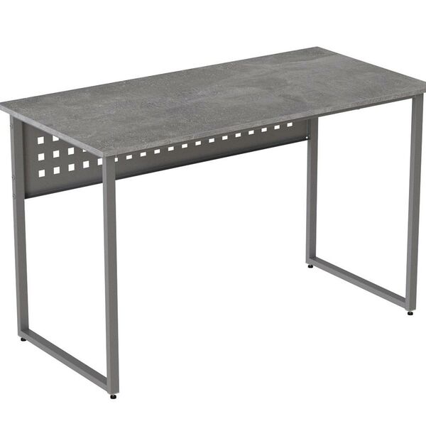 Письмовий стіл Майк-1 бетон, ТОВЩИНА СТІЛЬНИЦІ ДСП: 16 мм, ШИРИНА СТІЛЬНИЦІ: 120 см, ГЛИБИНА СТІЛЬНИЦІ: 70 см, КОЛІР МЕТАЛУ: СІРИЙ, КОЛІР ДСП: БЕТОН